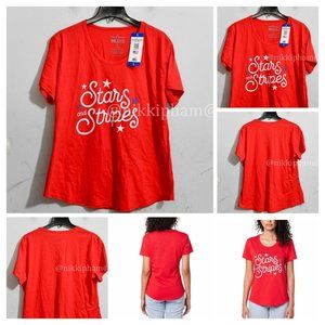 General Standard Ladies' Americana Relaxed Fit Scoop Neck T-Shirt